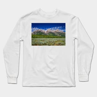 Grand Teton Mountain Range Long Sleeve T-Shirt